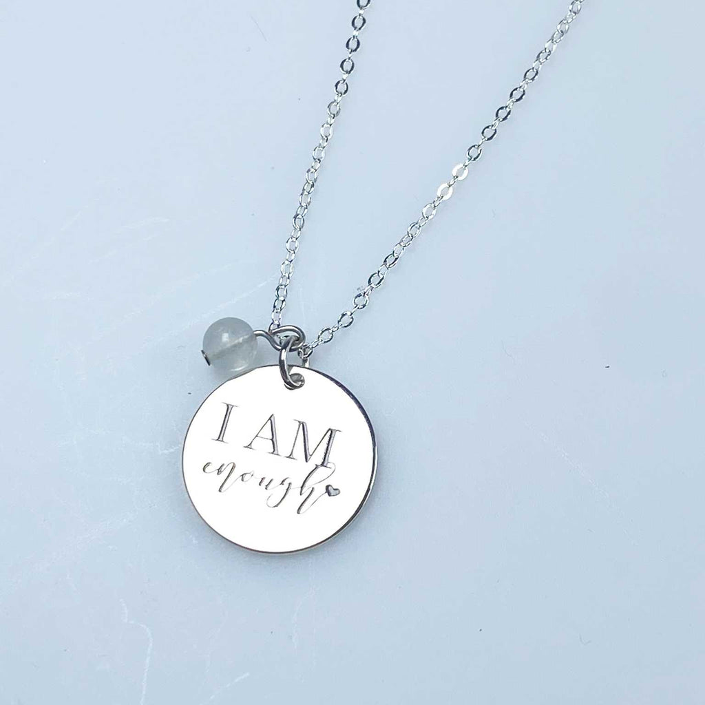 Affirmation necklace  'I am enough' - Love To Shine On