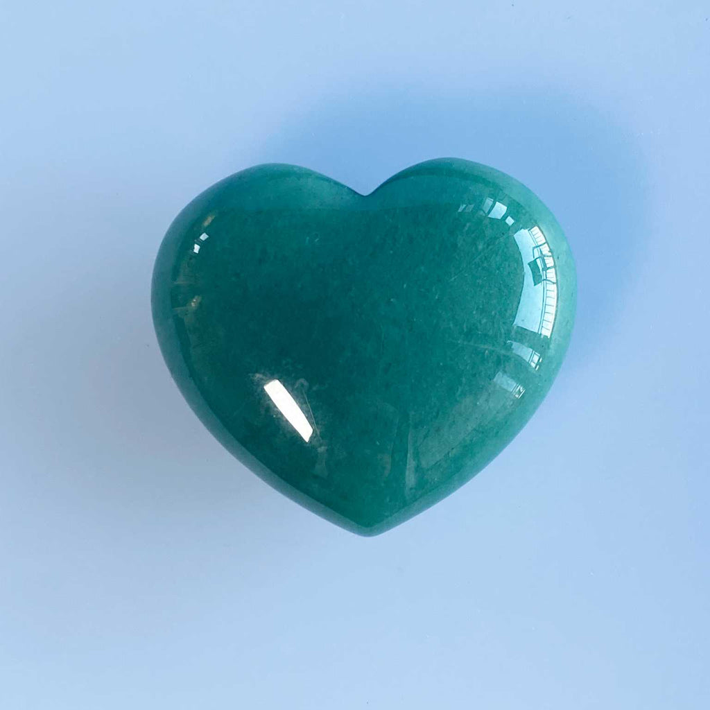 Green Aventurine crystal 4cm stone heart - Love To Shine On