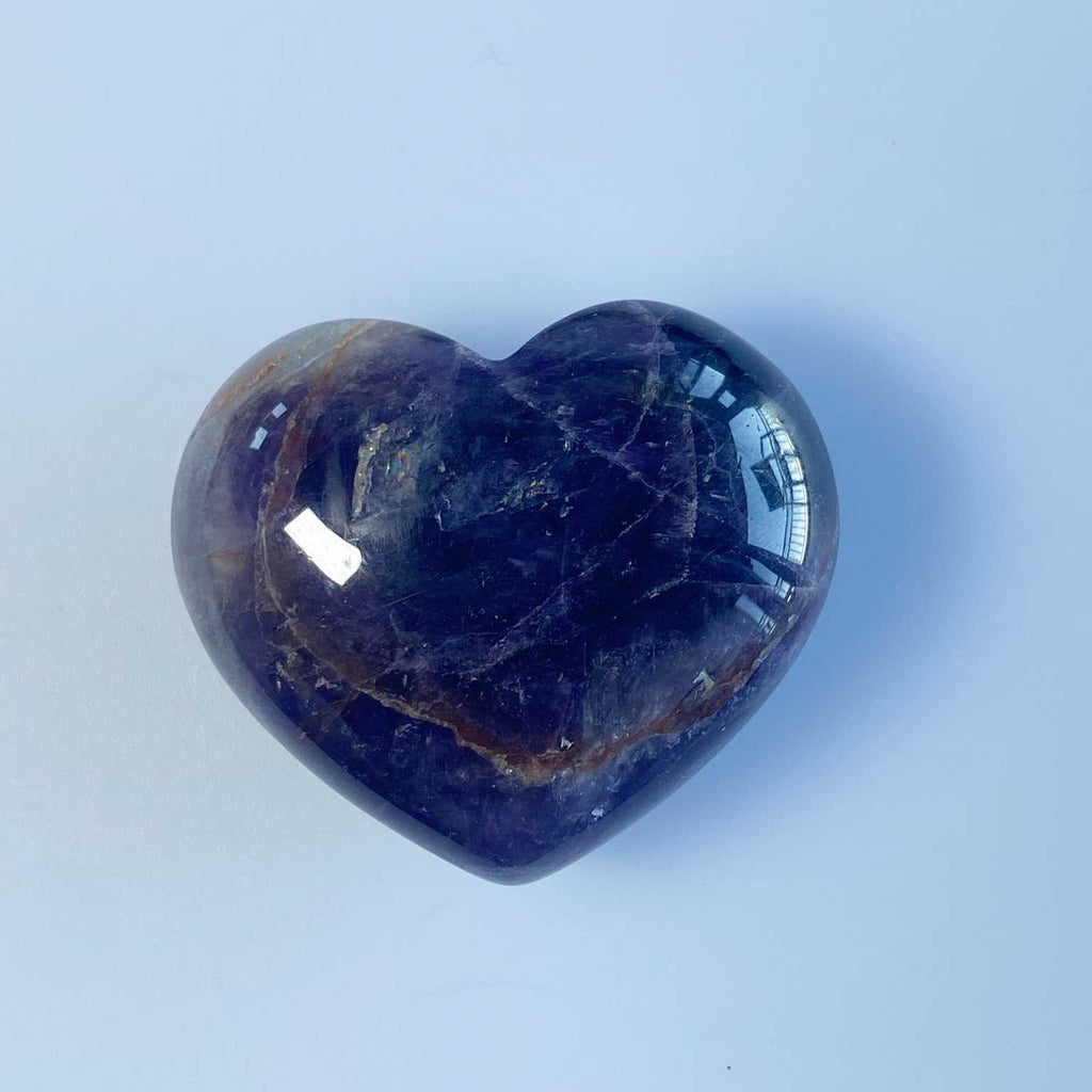Amethyst crystal stone heart 4cm - Love To Shine On