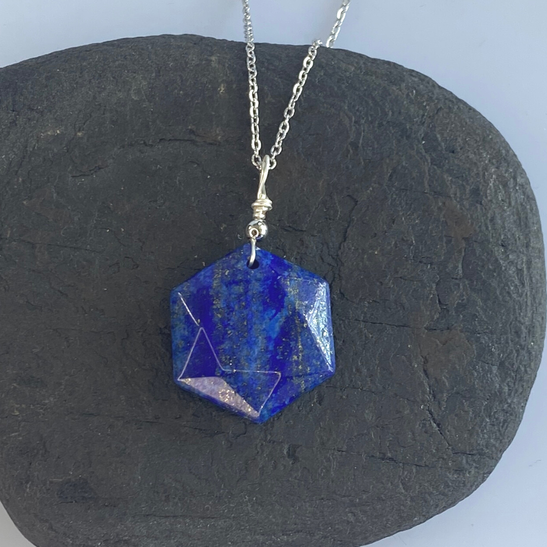 Raw lapis online lazuli necklace