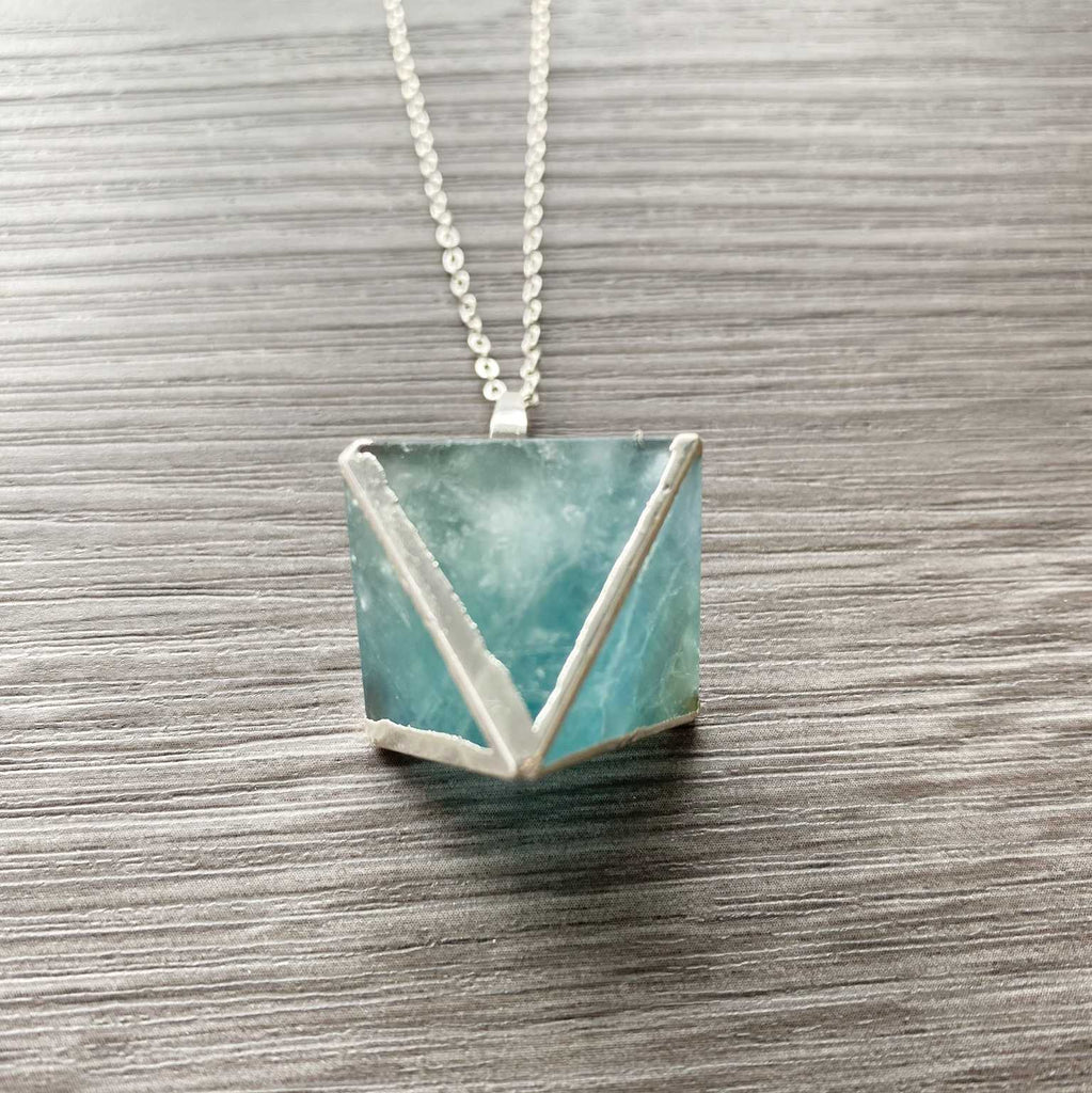 Fluorite crystal necklace - Love To Shine On