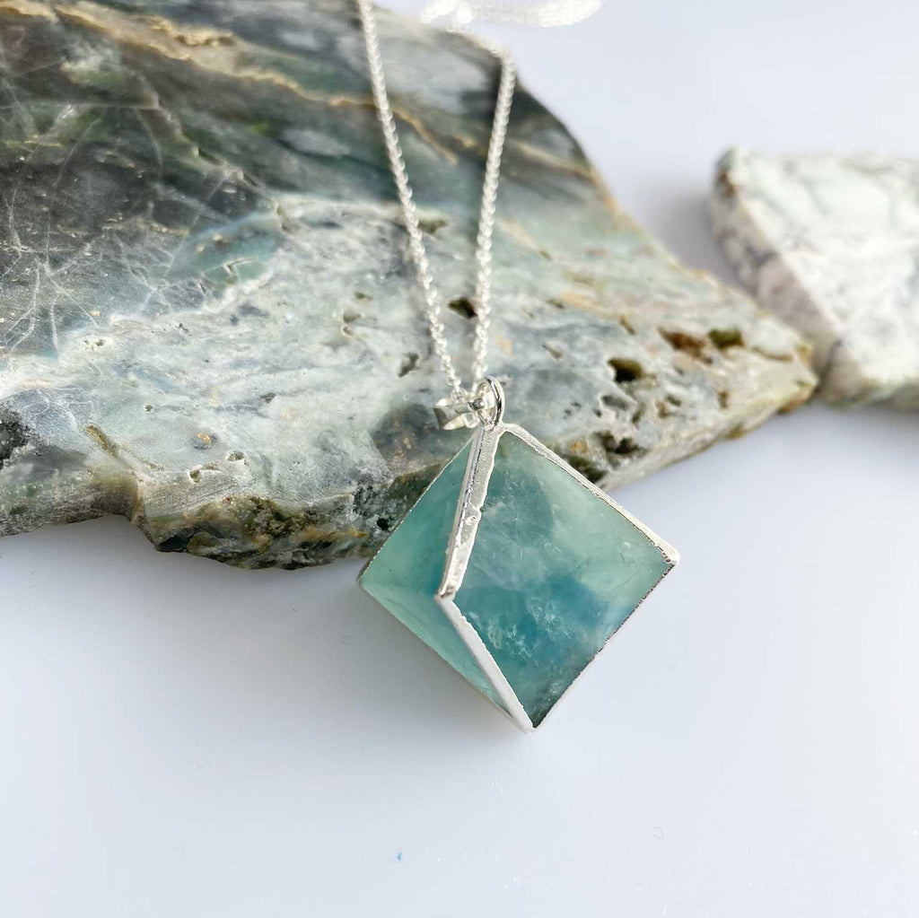 Fluorite crystal necklace - Love To Shine On