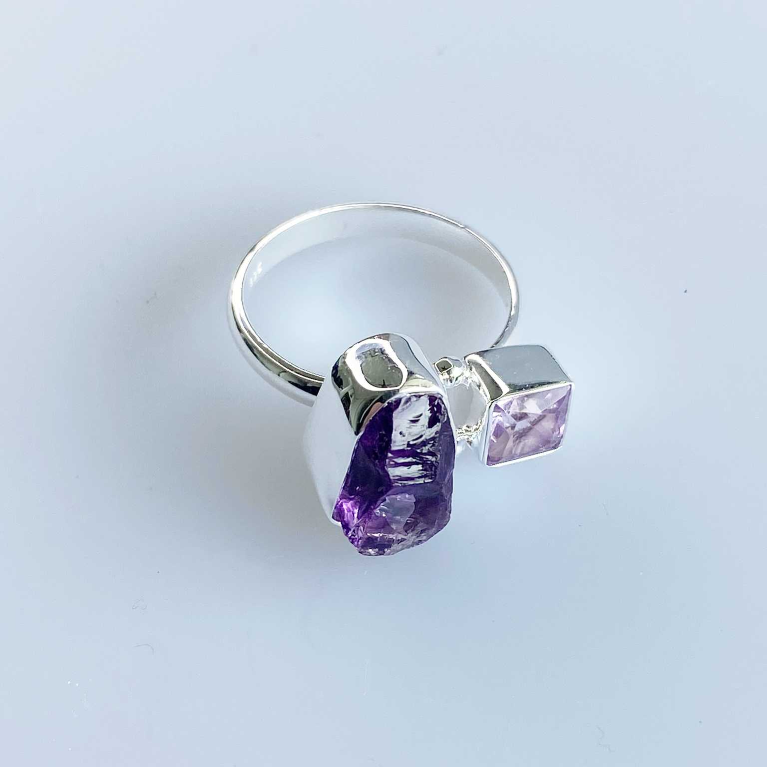 Amazon.com: Natural Amethyst Ring, Purple Stone Ring, Oval Stone Ring, Wide  Band Ring, February Birthstone Ring, Healing Crystal Ring, Wedding Ring,  Boho Ring, Handmade Ring (black onyx, 13) : Handmade Products