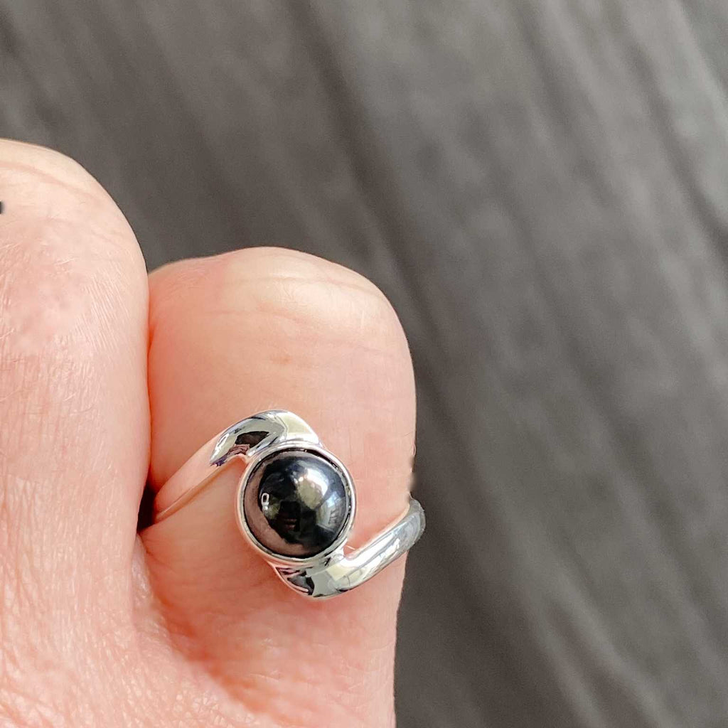 Hematite silver ring - Love To Shine On