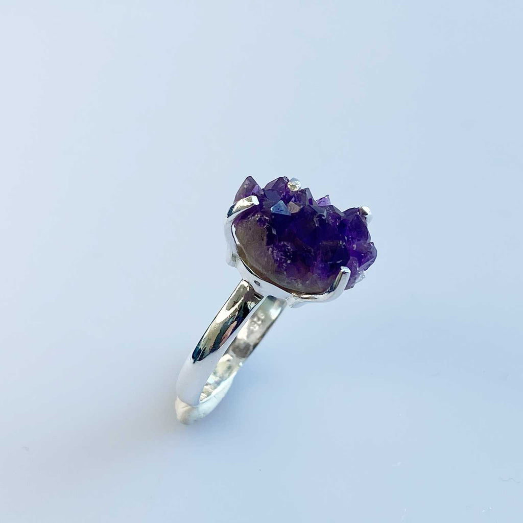 Amethyst druzy ring - Love To Shine On