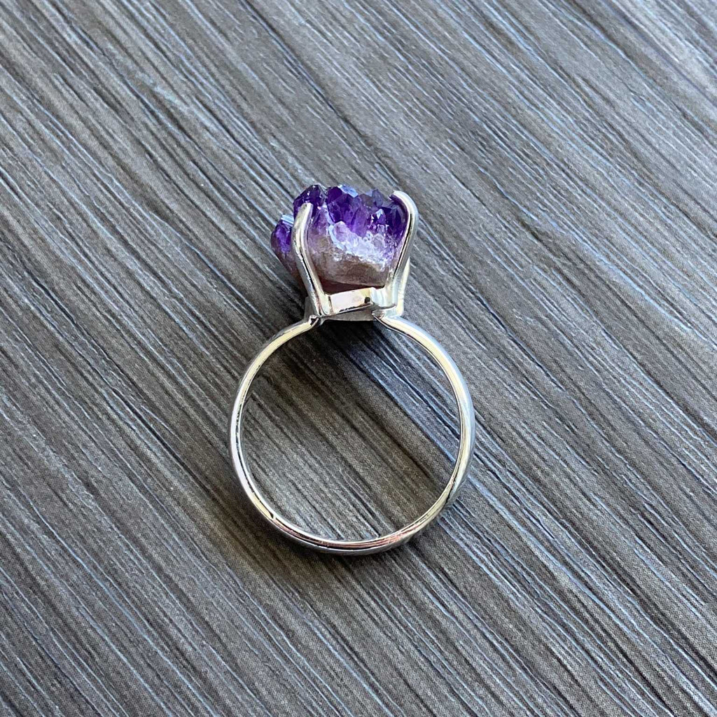 Amethyst druzy ring - Love To Shine On