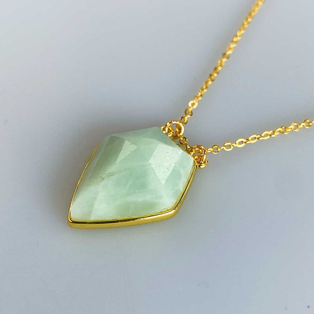 Amazonite arrowhead pendant necklace - Love To Shine On