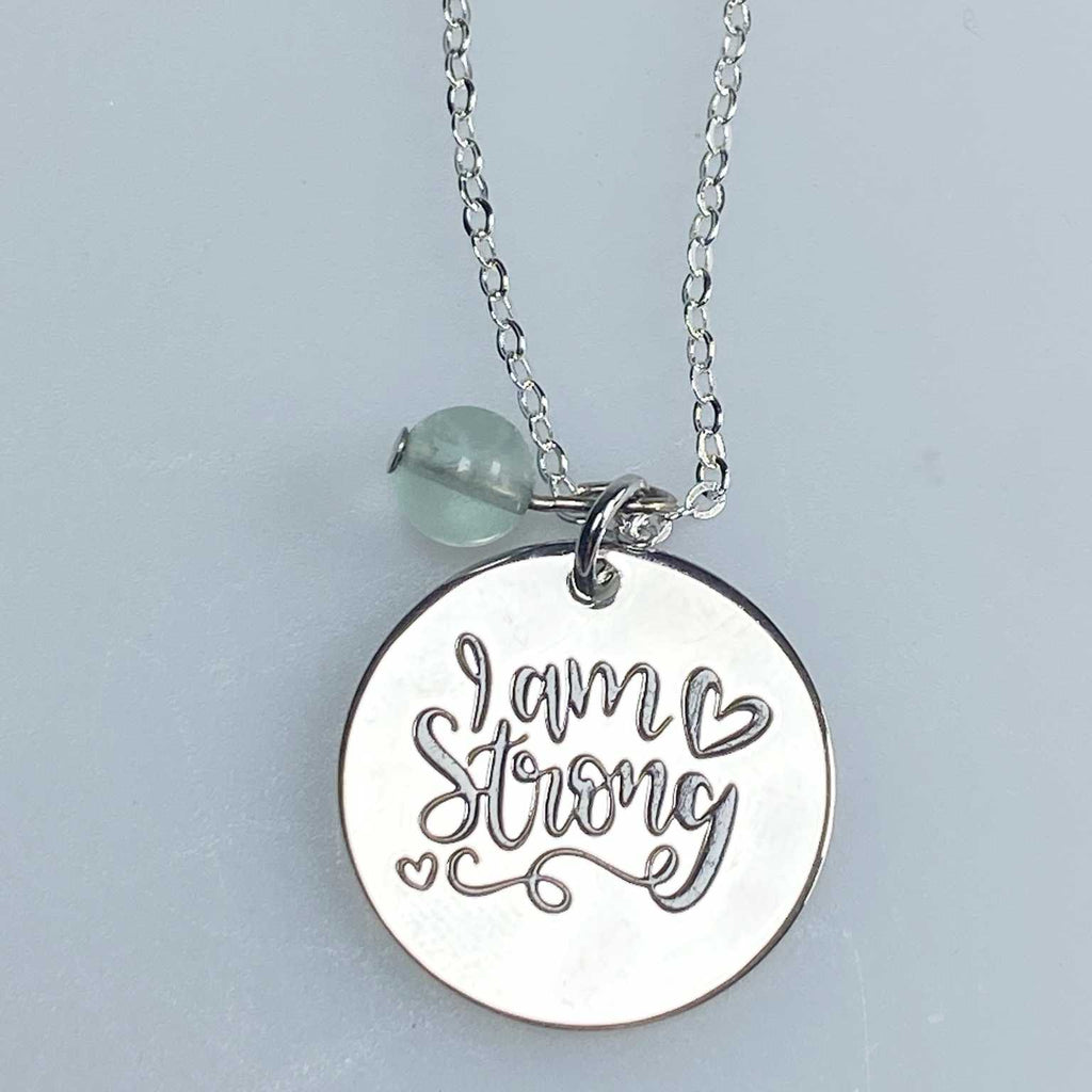 Affirmation necklace  'I am strong' - Love To Shine On