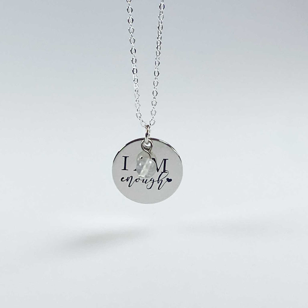 Affirmation necklace  'I am enough' - Love To Shine On