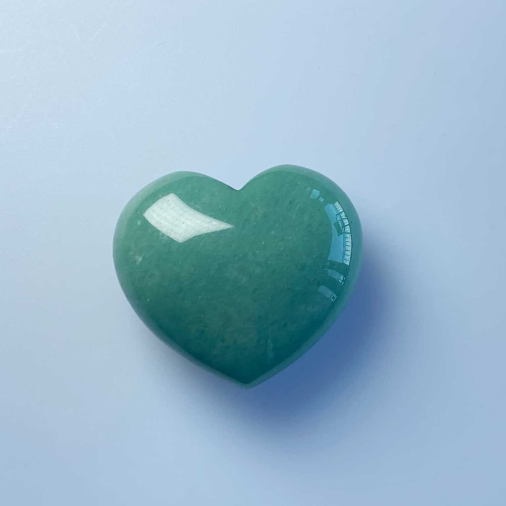 Green Aventurine crystal 4cm stone heart - Love To Shine On