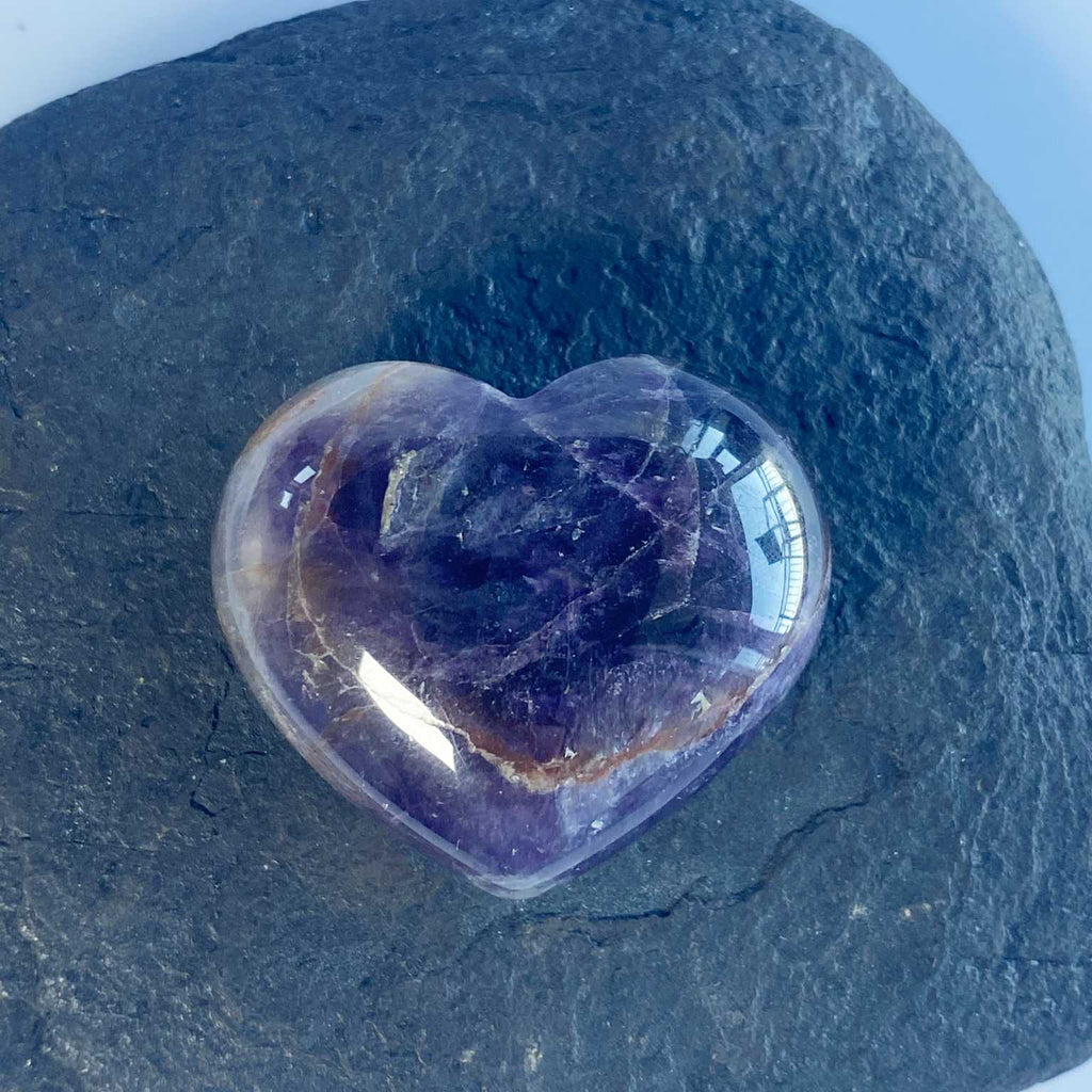 Amethyst crystal stone heart 4cm - Love To Shine On